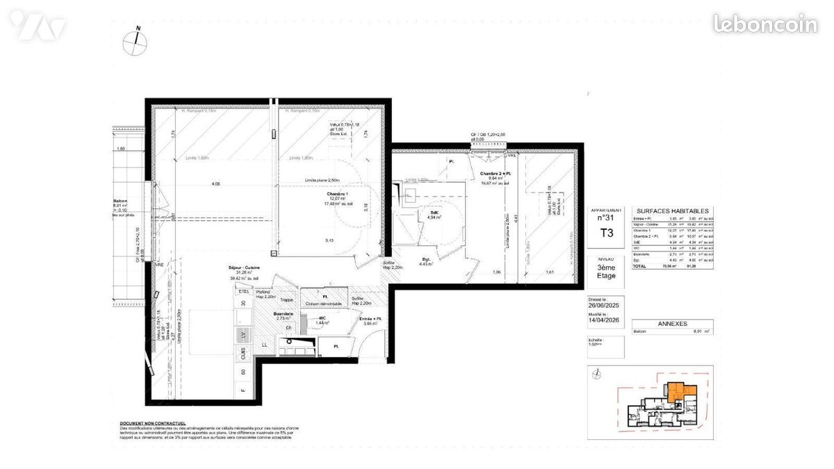 Appartement 3 pièces 70 m² · à Saint-Malo · 70 m² · 455 000 €