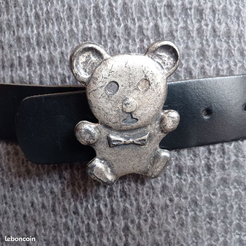 Pochette Ceinture Cuir Vintage Bear Archery - Brun - État D'usage