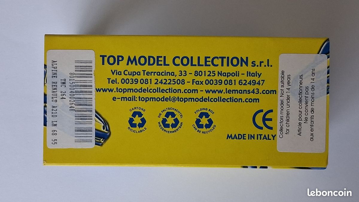 Alpine Renault A210 Le Mans 1968 N°55 - Top Model Collection 1/43