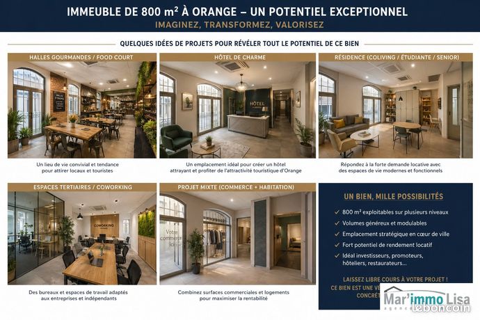 Immeuble 800 m² Orange