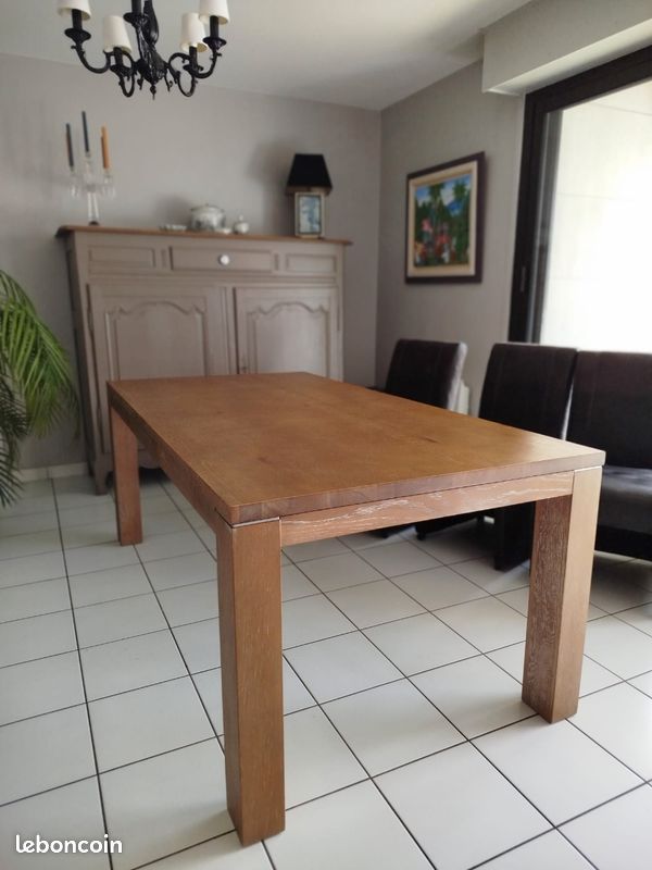 Table bois extensible 190 ou 250 cm (image 1)