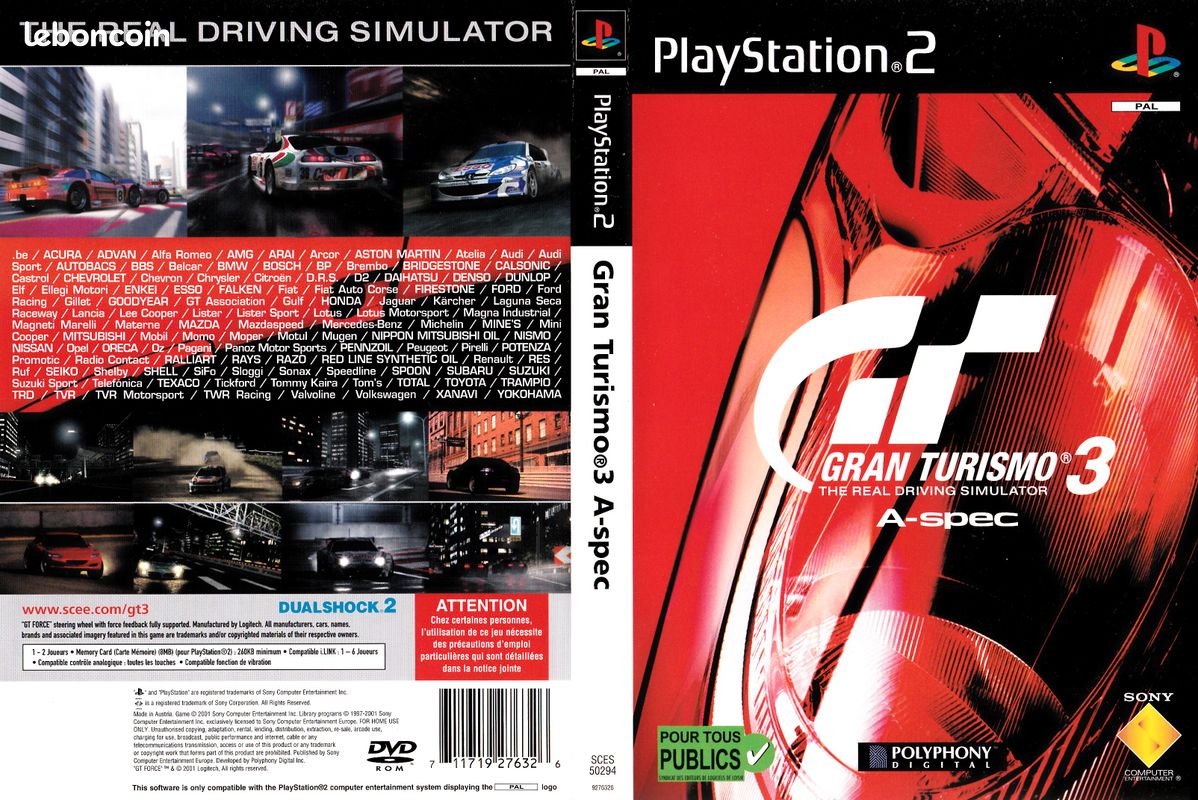 Jeu PS2 : Gran Turismo 3 (image 1)