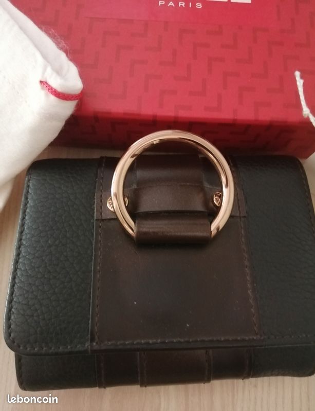 Porte-monnaie vintage Lancel avec boîte, sac protection, étiquettes (image 3)