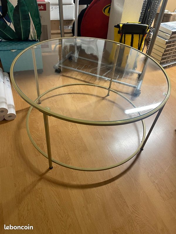 Table basse en verre (image 1)