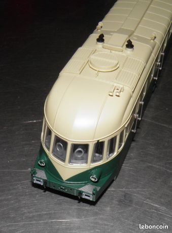 Electrotren Autorail ABJ 4 Touristique Vert DCC Ref: 2124 En HO