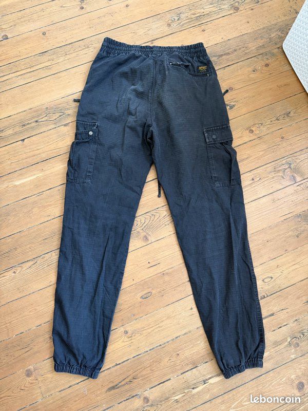 Pantalon Carhartt WIP Cargo Jogger ripstop noir faded (image 1)