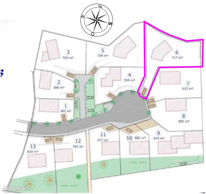 Terrain de 717 m² constructible à Mende à 2 minutes du centre ville · 72 000 €