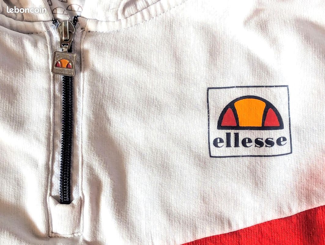 Sweat à Capuche Ellesse Garçon 13-14 Ans Bleu Marine - Bloc De Couleurs