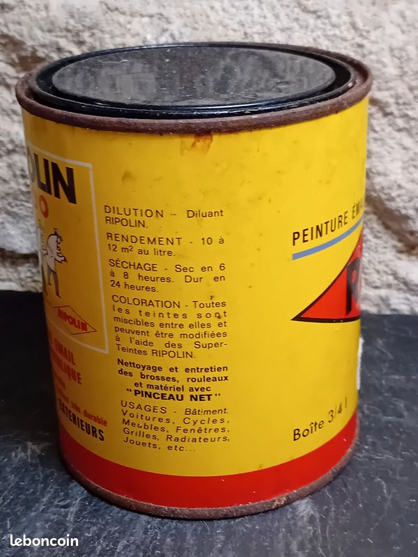 Ancien pot de peinture ture RIPOLIN (image 4)