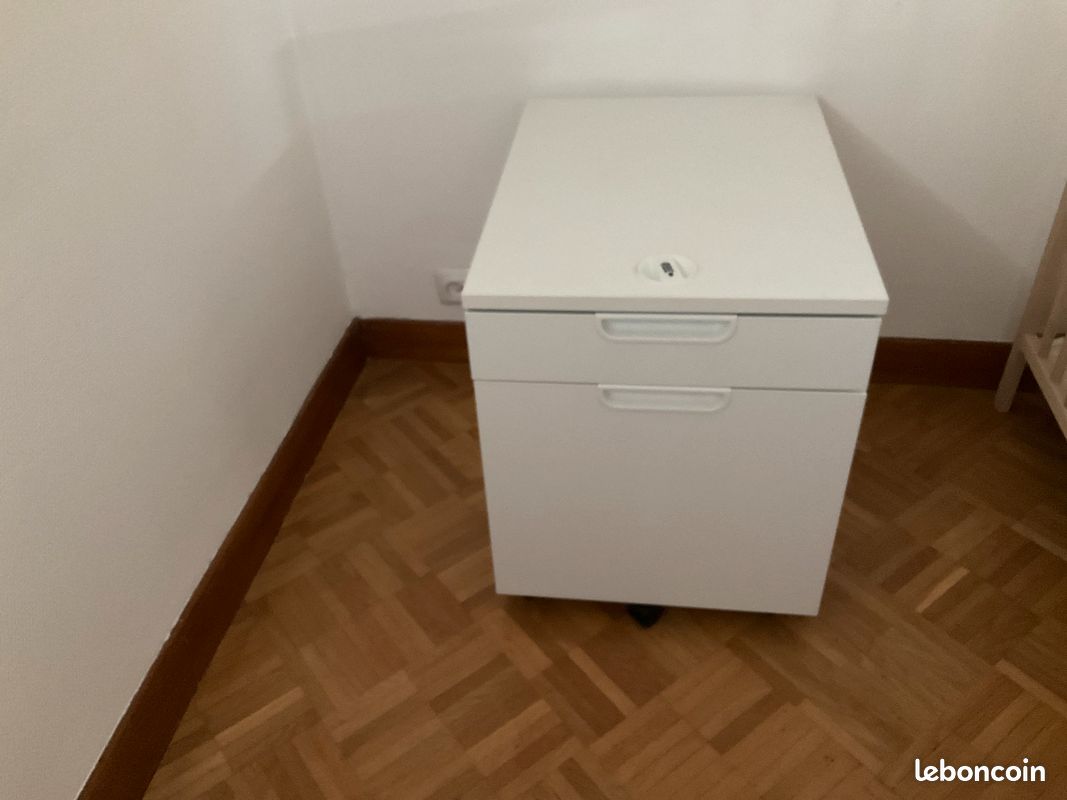 Caisson bureau Ikea Galant blanc (image 1)