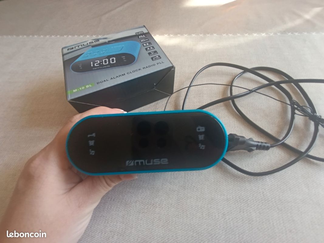 Radio réveil muse bleu (image 3)
