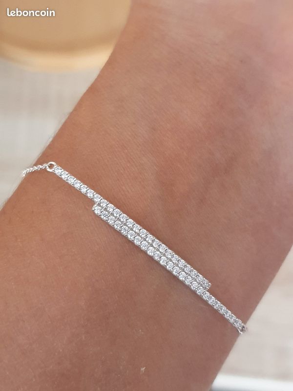 Bracelet histoire d'or argent et cristaux (image 3)