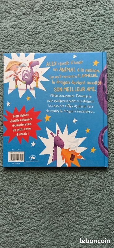 Sublime livre enfant, Le dragon d'Alex, NEUF (image 2)