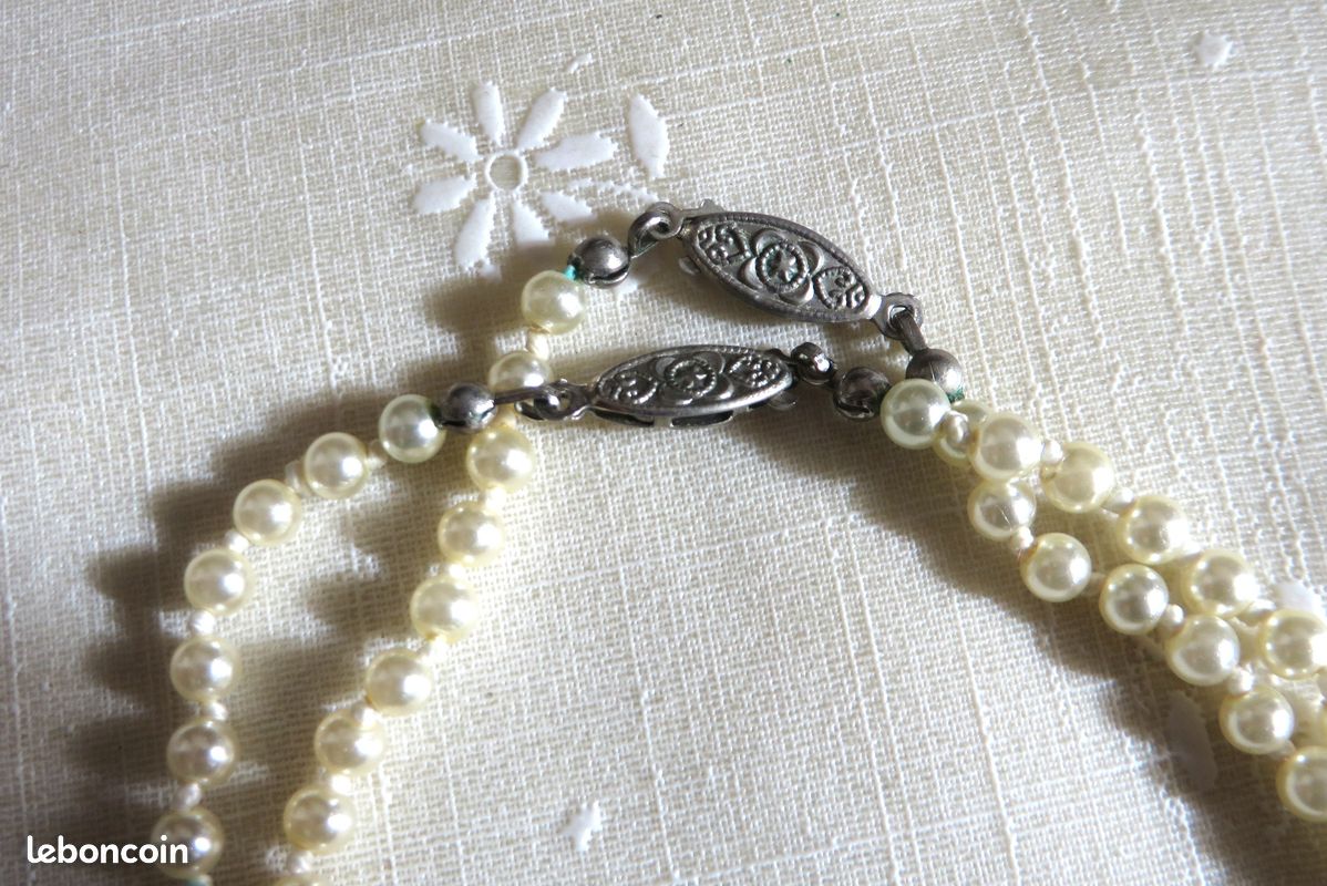 Collier Judith en perles de rocaille et perles de verre