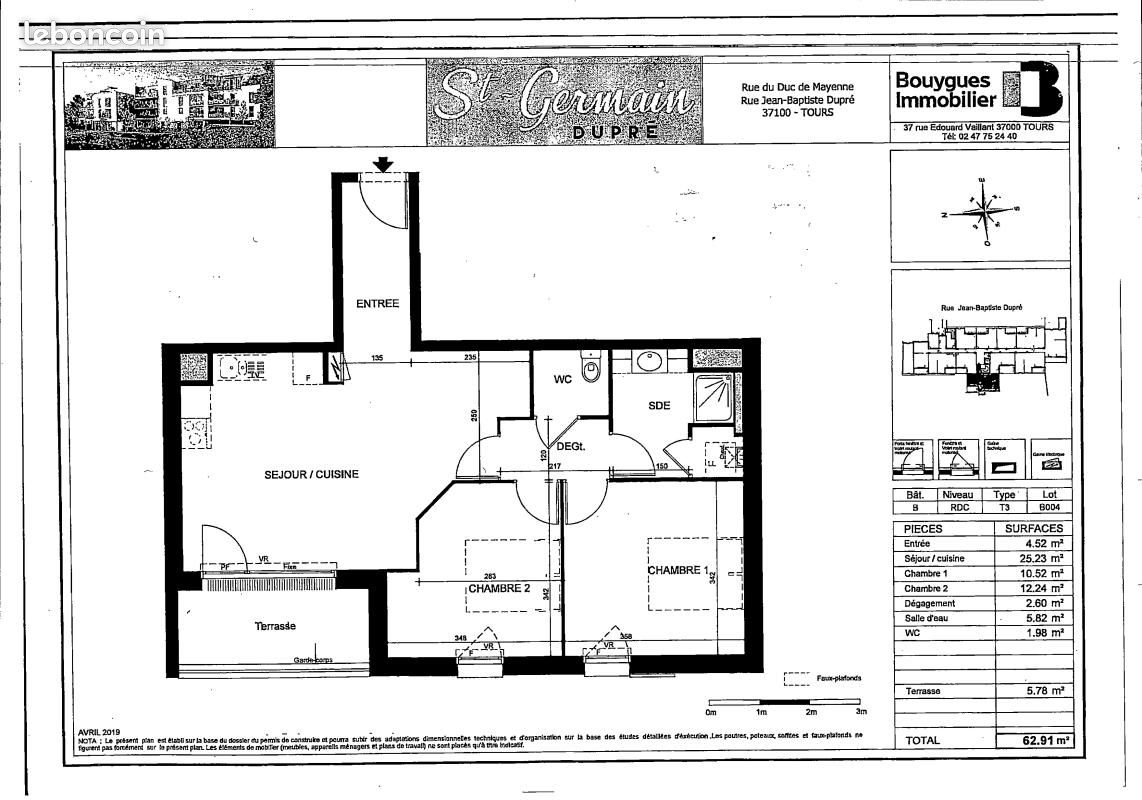 Appartement 3 pièces 62 m² (image 6)