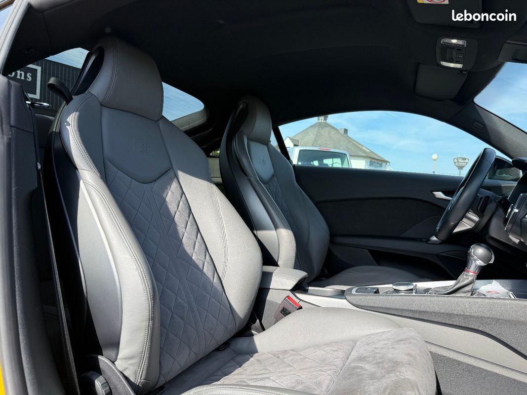 AUDI TTS III COUPE 2.0 TFSI 310 QUATTRO S TRONIC / Jaune VEGAS / Keyless / sieges cuir-Alcantara sport chauffants / régul vitesse / radar de recul / état incroyable (image 8)