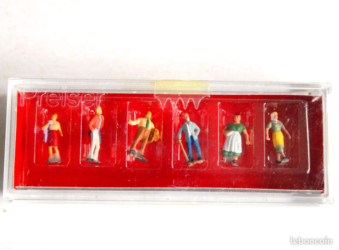 6 BOITES PERSONNAGES pour train ho EUR 12,00 - FR