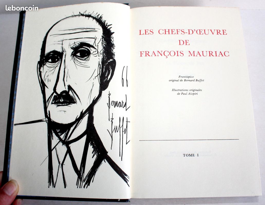 LES CHEFS D'OEUVRE DE FRANCOIS MAURIAC TOME I, ILLUSTRATIONS ORIGINALES de AIZPIRI, GRASSET (image 2)