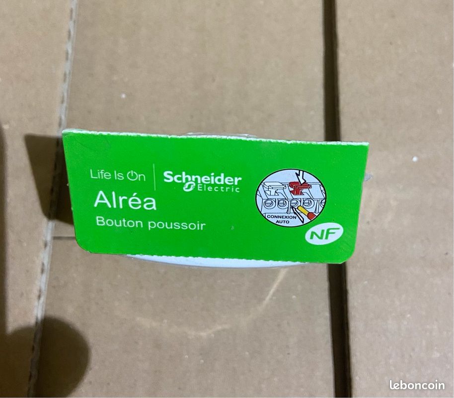 Interrupteur bouton poussoir Schneider Alrea (image 2)