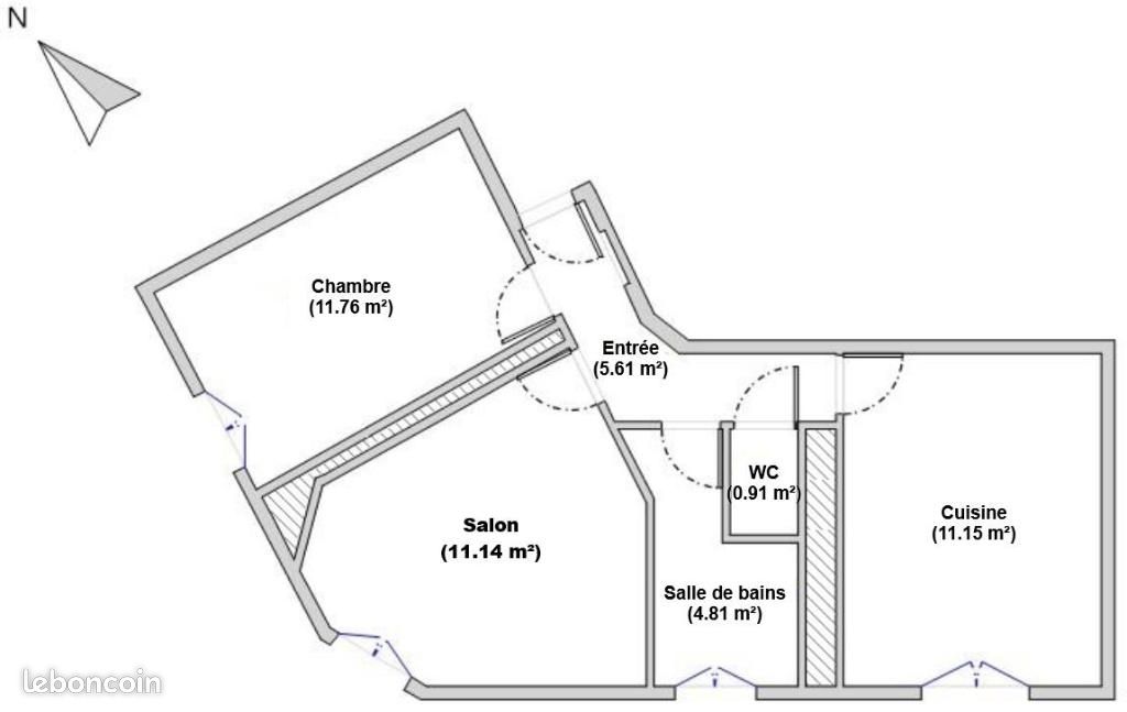 Appartement 2 pièces 46 m² (image 14)