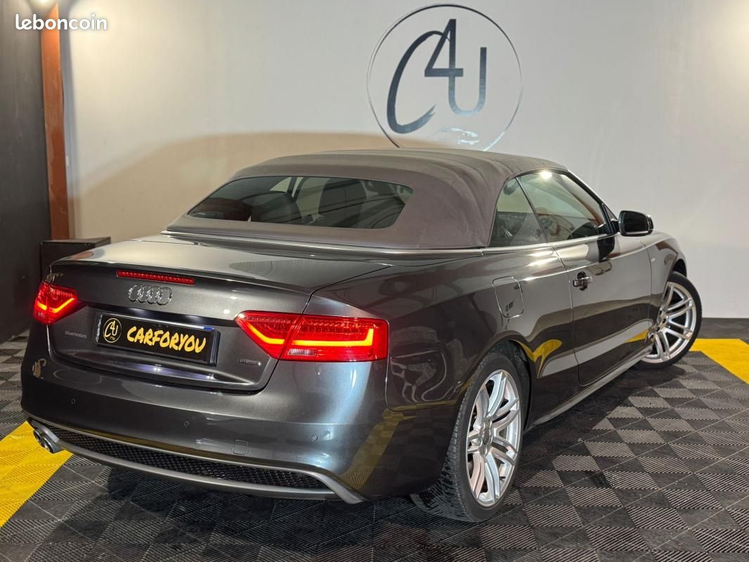 Audi A5 S-line Cabriolet Quattro 3.0 TDI S-Tronic 245 ch Régulateur de vitesse, Sièges Alcantara,... (image 7)