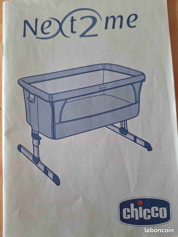 Berceau cododo CHICCO NEXT2ME comme neuf + linge de lit (image 7)