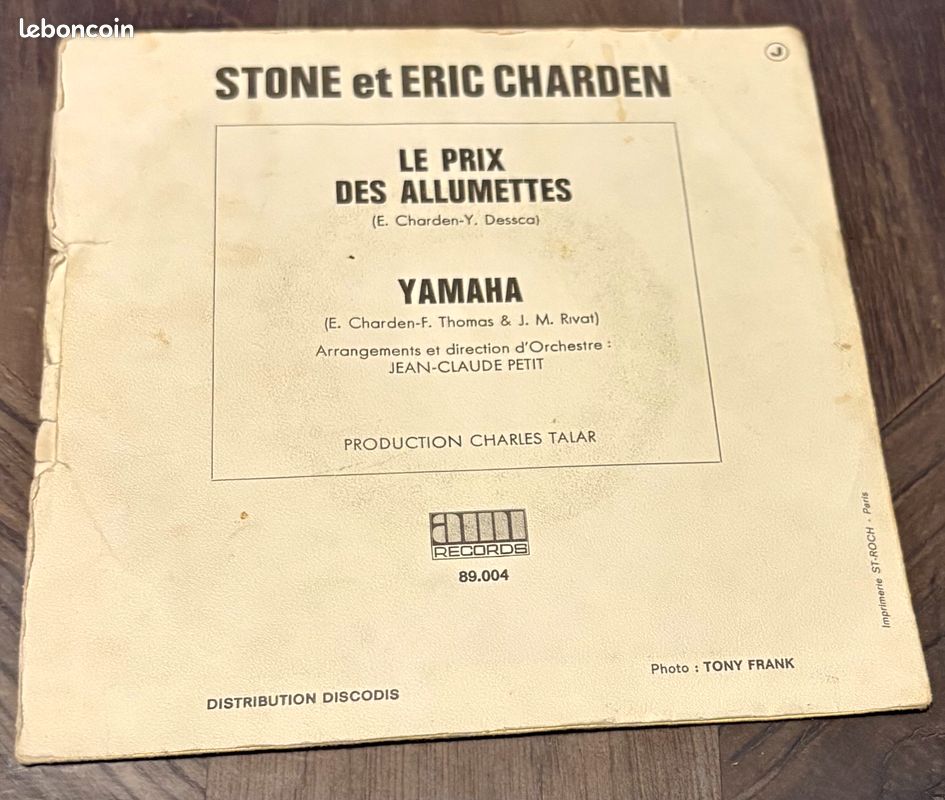 Vinyle Stone et Eric Charden (image 2)