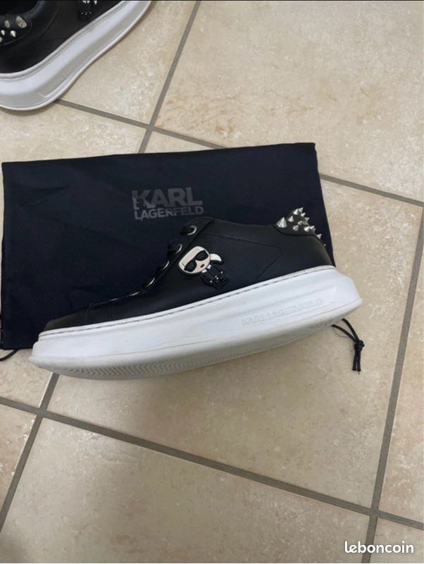 Basket effet cuir Karl Lagarfeld (image 8)
