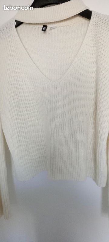 Pull à mailles écru h &m (image 7)