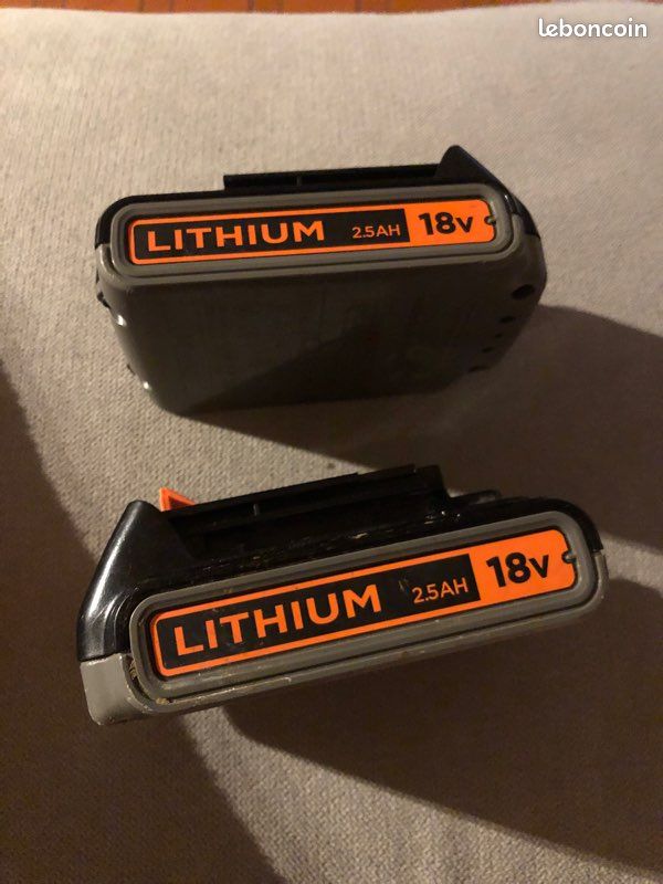 batteries 18v Black et Decker Bricolage