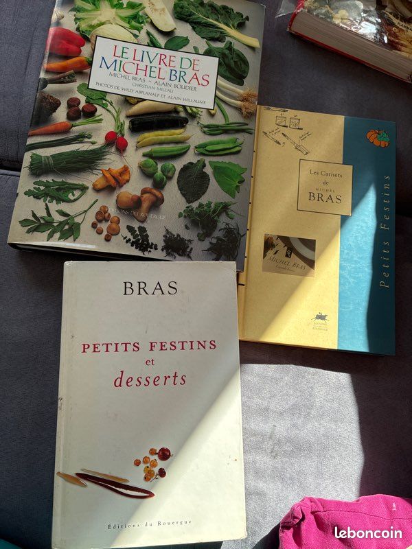 📚 Lot de 3 livres de Michel Bras – cuisine gastronomique (image 1)
