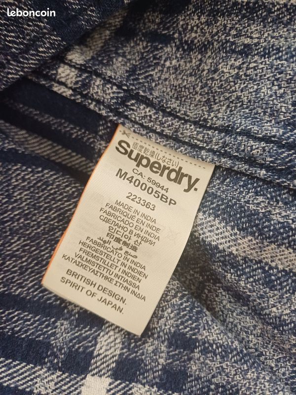 Chemise SUPERDRY taille S (image 4)