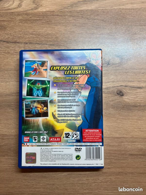 Jeu PS2 DRAGONBALL Z BUDOKAI TENKAICHI - Bon état, Version PAL (2005)