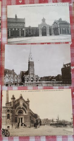 Carte Postale Ancienne Armentières (59) - Hôtel Des Postes En Ruines - Guerre 14-18