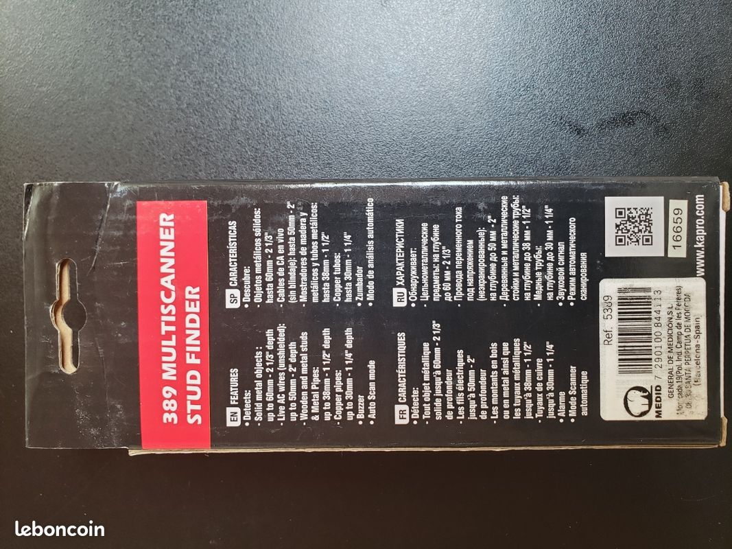 Détecteur KAPRO 389, multiscanner pour métaux, bois, cuivre (image 2)