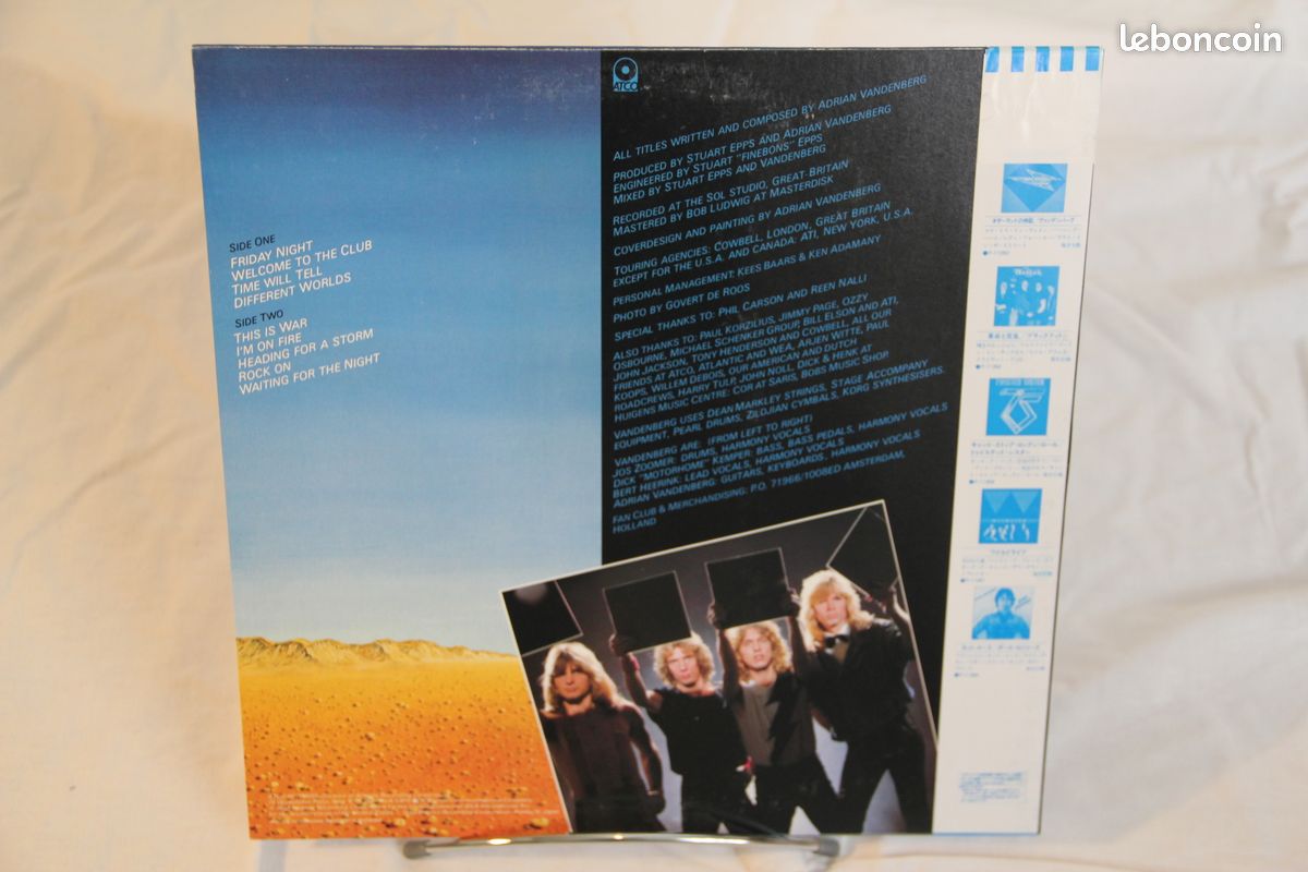 Heading For A Storm Vandenberg Rock Vinyl LP + OBI P-11441 Album (image 2)