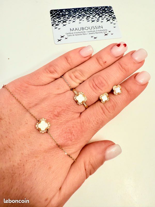 Parure Mauboussin or rose « trèfle de toi » Montres Bijoux