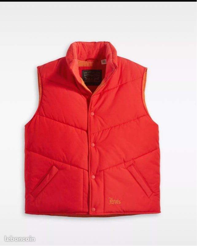 Vest Doudoune Levis Sans Manche Levi's Doudoune Sans Manches Rouge