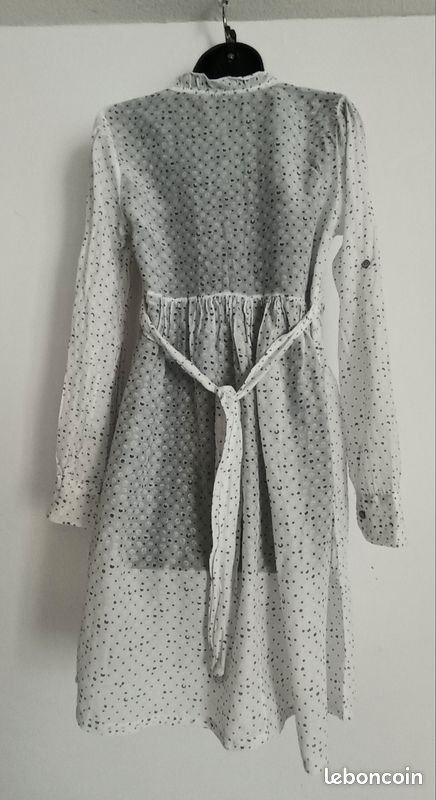 Robe été manches longues – Made in Italy – Soie & coton – Style romantique (image 5)
