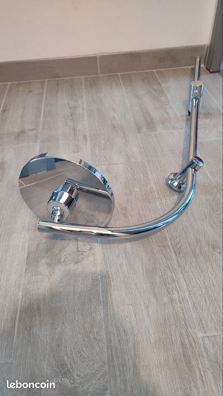 Colonne de douche mécanique avec pommeau + douchette chromée (image 3)