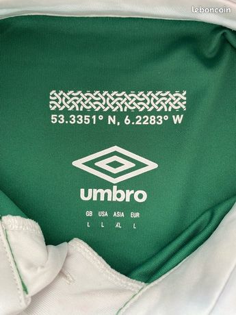 Maillot De Football République D'Irlande (Eire) Umbro – Taille M, Bleu (occasion)
