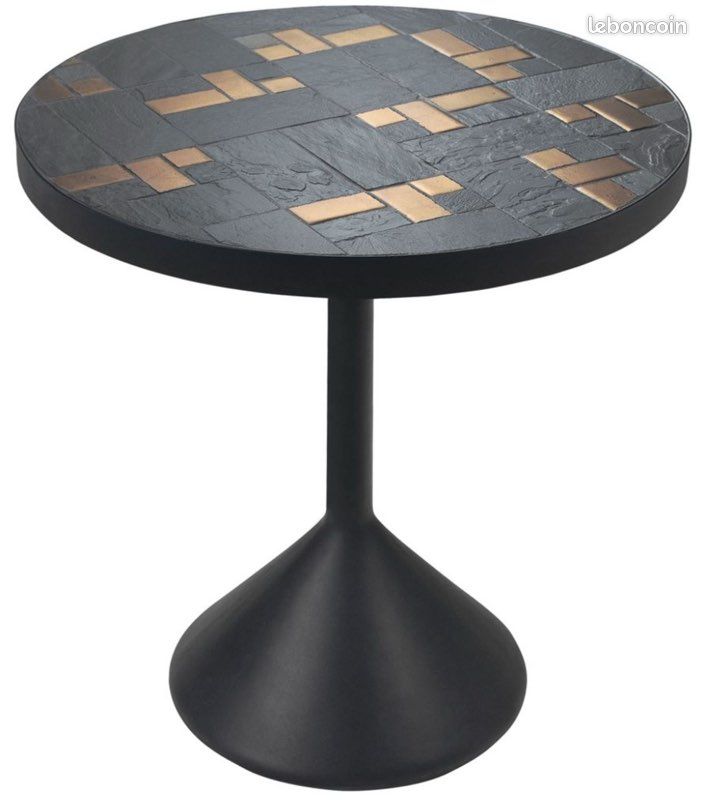 Table basse de luxe multicolore/noir (image 2)