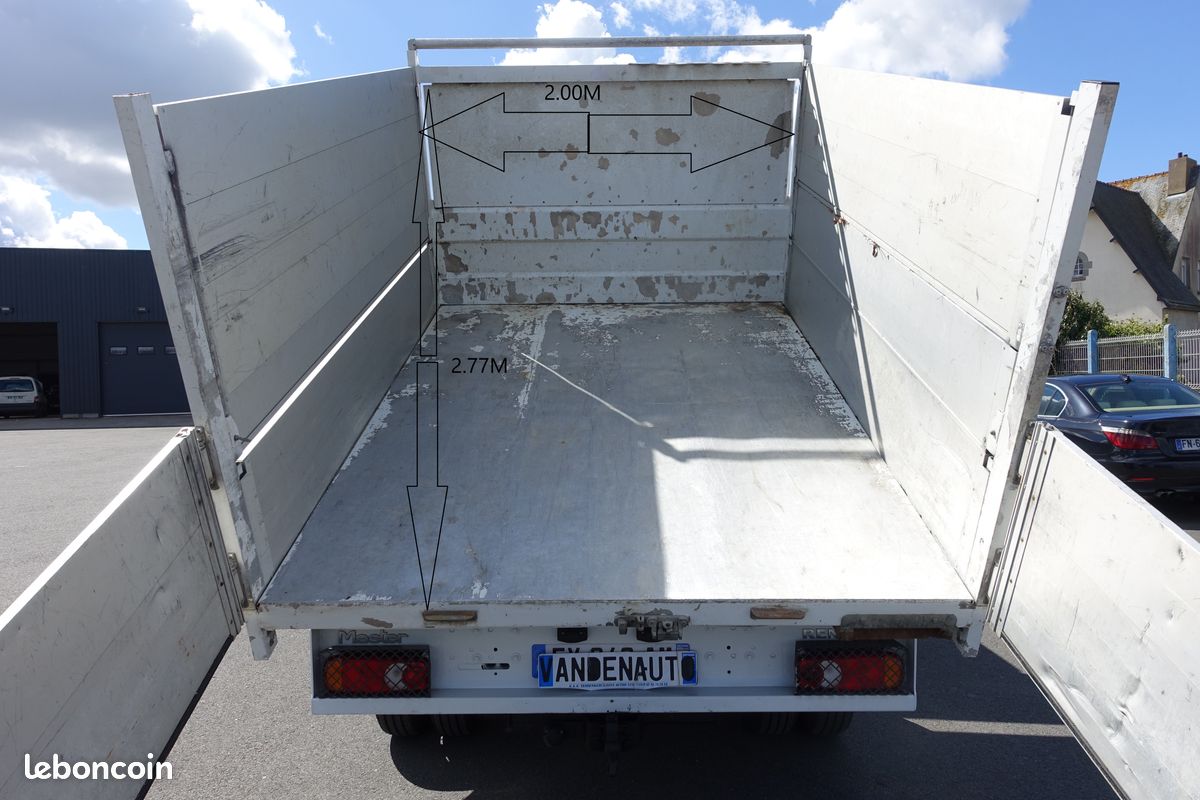 26990 ht renault master grand confort rj3500 2.3 dci 165 ch benne paysagiste + coffre - 87911 km (image 4)