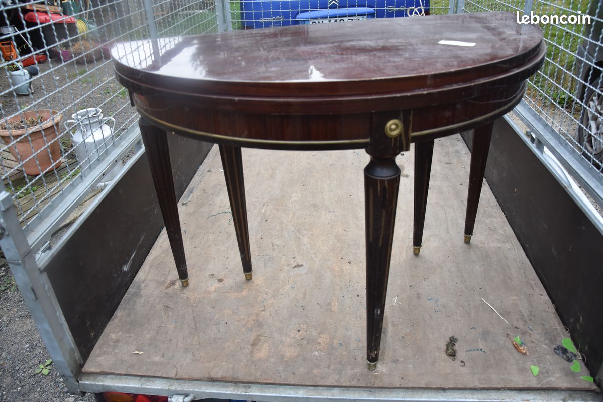 Table DEMI-LUNE ou RONDE ou OVALE (image 1)