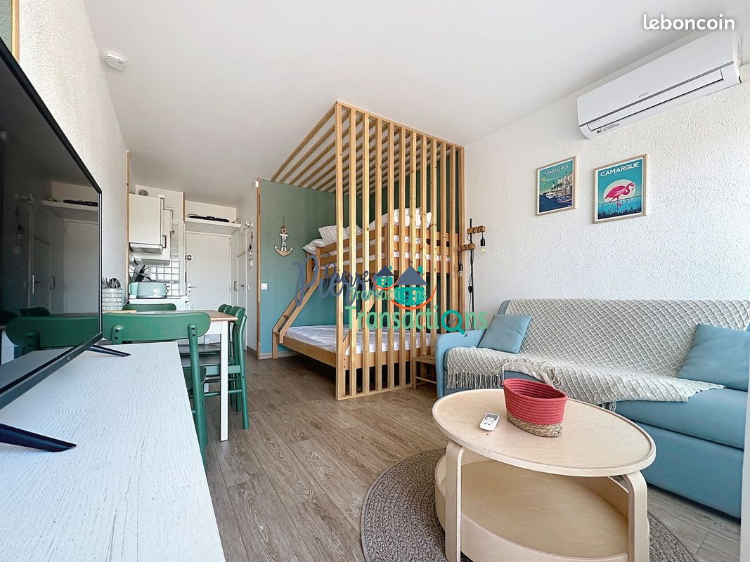 Appartement 1 pièce 21 m² · au Grau-du-Roi · 21 m² · 136 000 €