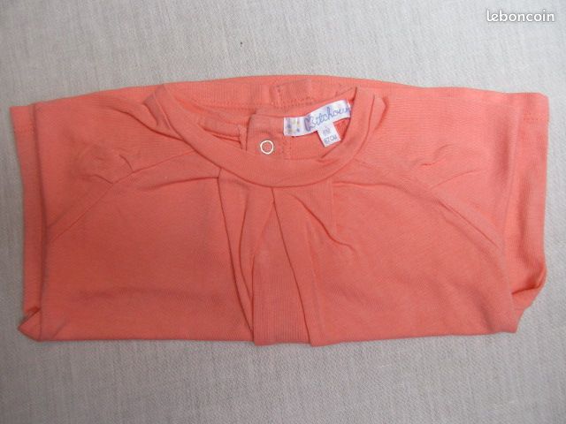 T-shirt orange, 6 mois (image 1)