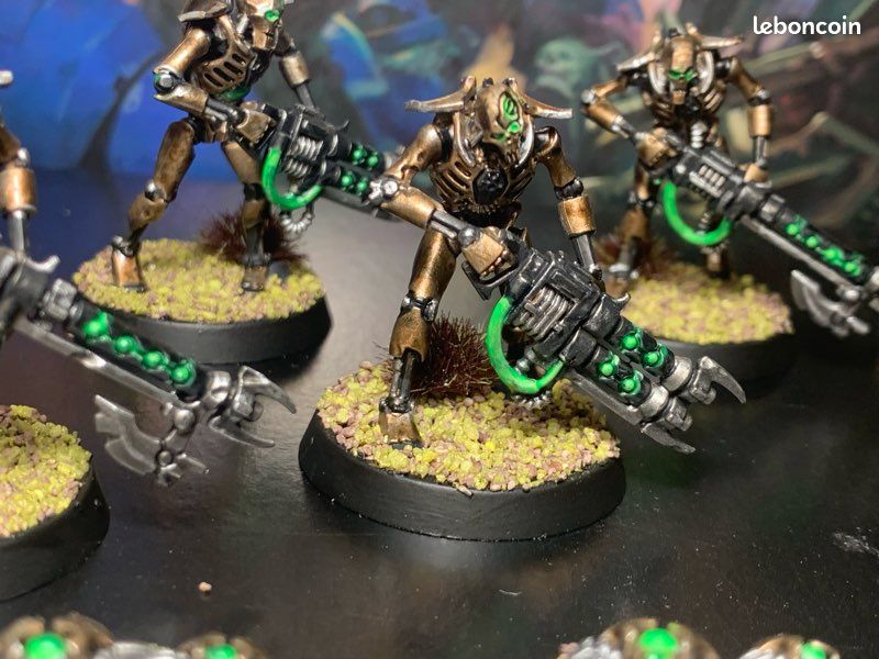 Guerriers + nuées de scarabées peints - NECRON - Warhammer (image 7)