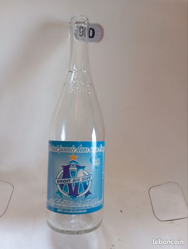 Olympique De Marseille – Lot De 2 Verres à Eau OM – Collection Officielle – 22 Cl – Verre