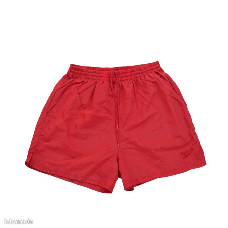 Reebok Short de bain Vintage Y2K Homme Taille XS Rouge #QWE1580 (image 1)