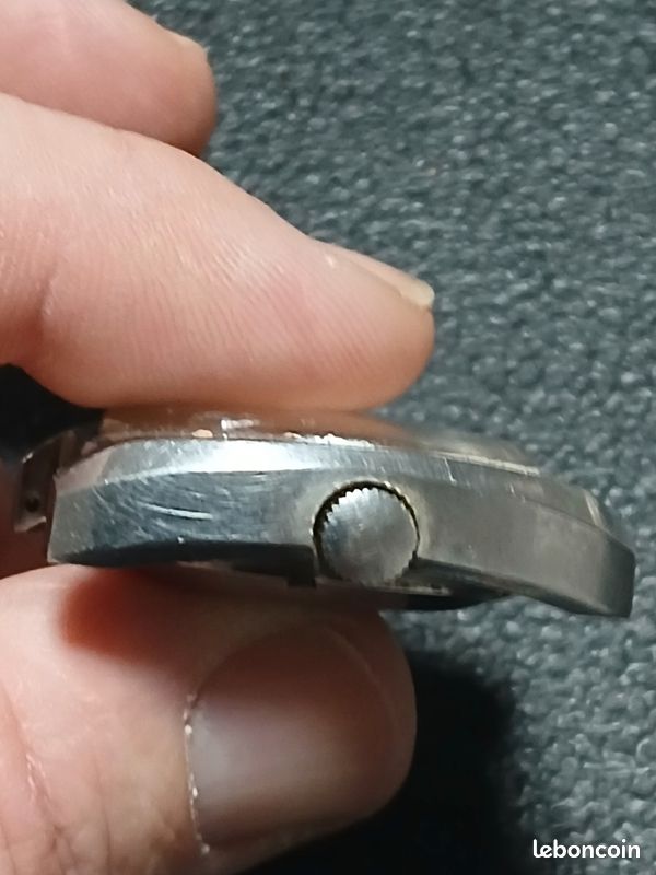 Tirette Pour Montre Durowe 7525/1 - Pièce Détachée En Acier Gris